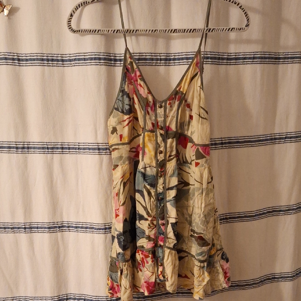 Floral Spaghetti Strap Top